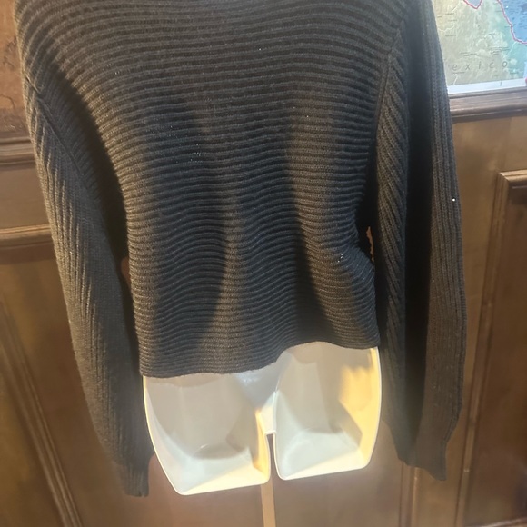 NWT SIZE M/L 525 America Black Wrap Sweater - Picture 4 of 6